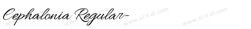 Cephalonia Regular字体转换 Cephalonia Regular字体转换